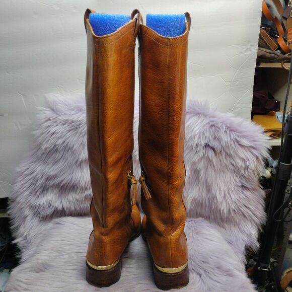 Louise Et Cie Tall Leather Riding Equestrian Boots Womens Size 8.5 Brown - Picture 5 of 9